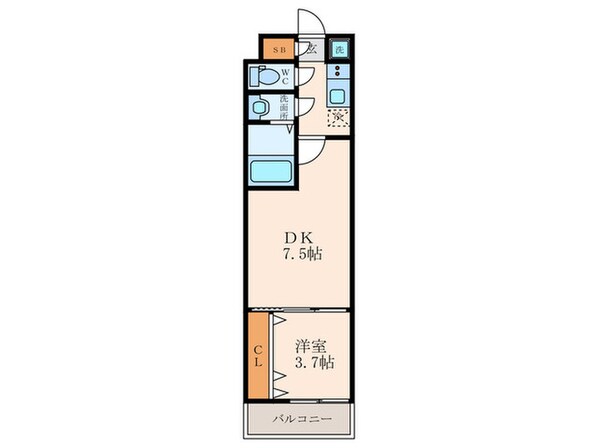 レーヴメゾン出屋敷の物件間取画像